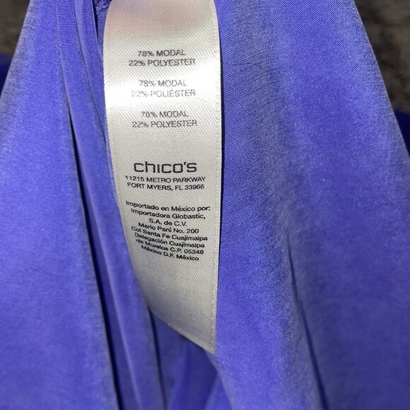 Chico’s Longsleeve Blouse - Periwinkle - Picture 7 of 7